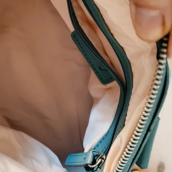 ROXY Grey Tan Silver Roxy Logo Satchel Soft Shell Handbag Purse Very Cute - Picture 4 of 8